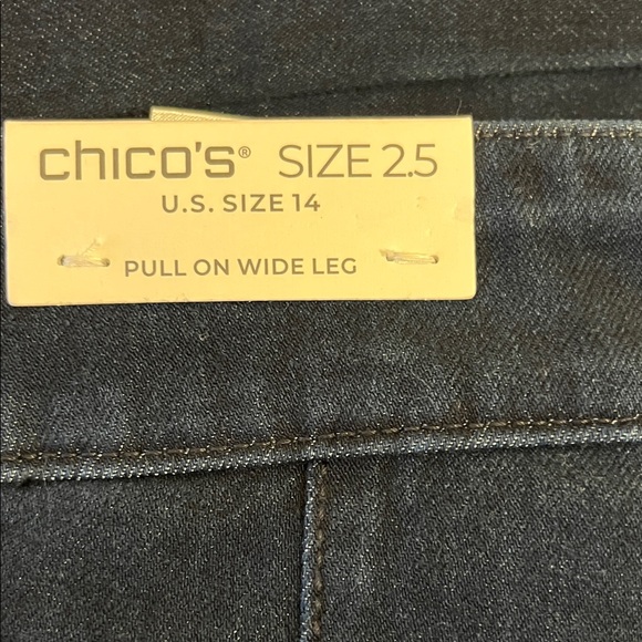 Chico's Black Wide-Leg Jeans - Picture 4 of 4